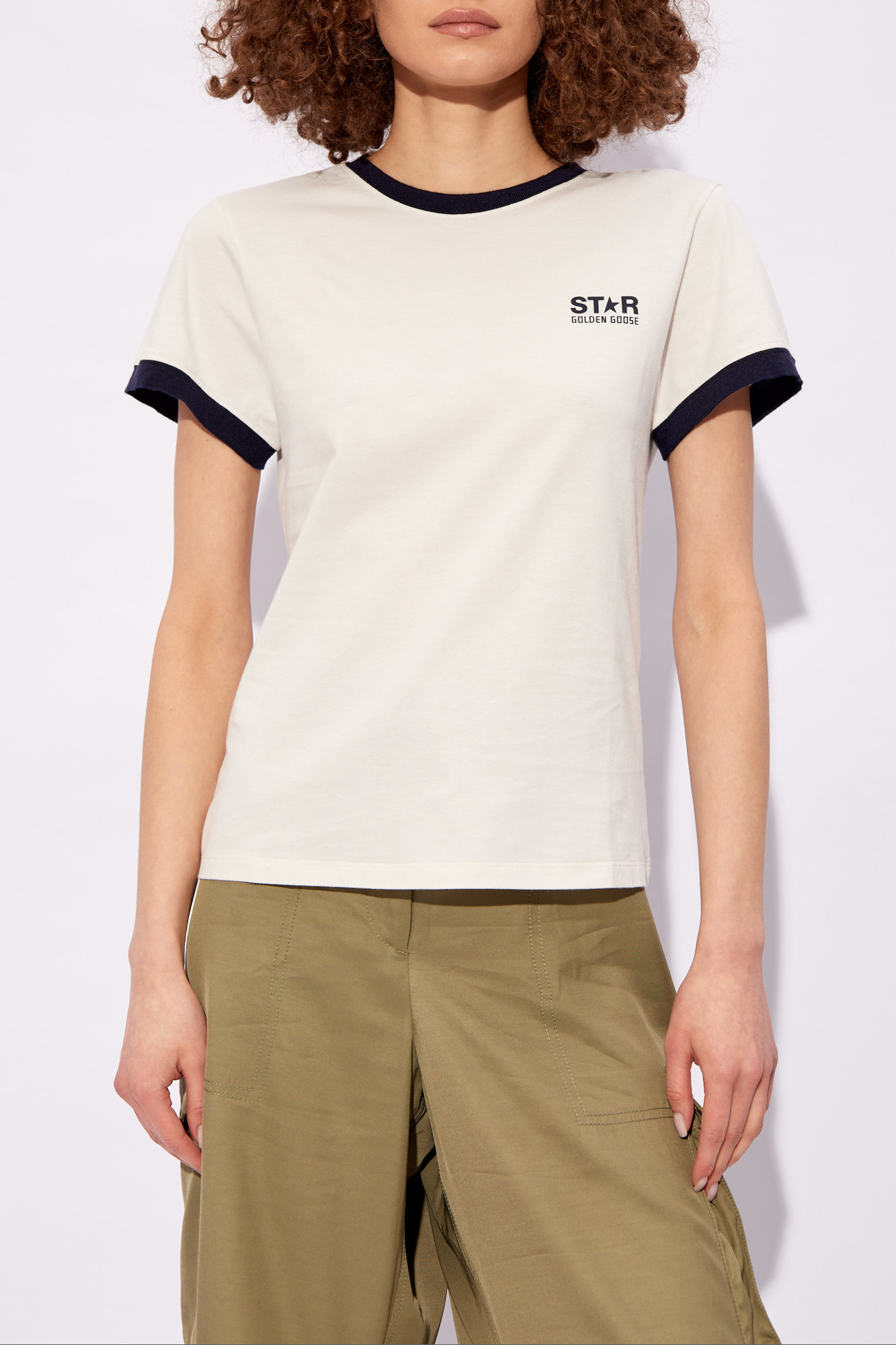 Golden Goose T-shirt with logo | Women's Clothing | Vitkac